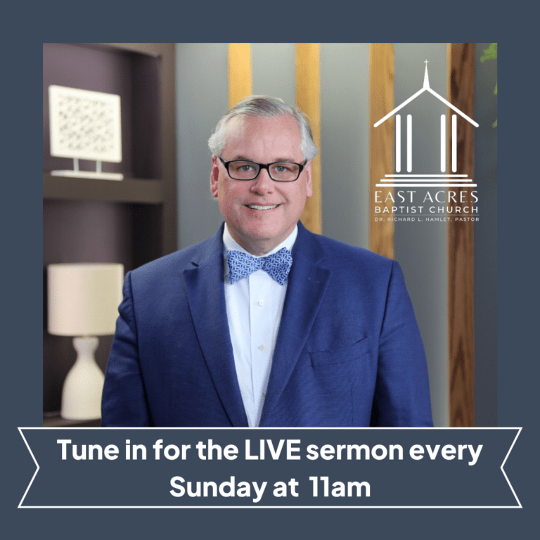 Tune in for the LIVE sermon every Sunday at 11am
